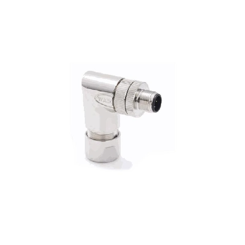 Connecteur mâle M12, 5 pol., codage B IP67, 4A, blindé